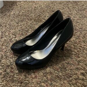 Christian Siriano Glossy Black Heels